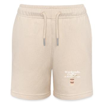 Weekends Coffee And Dance Comps Dance Mom Dancer - Stanley/Stella MINI BOLTER Organic Teen Jogging Shorts - soft Ecru - Front