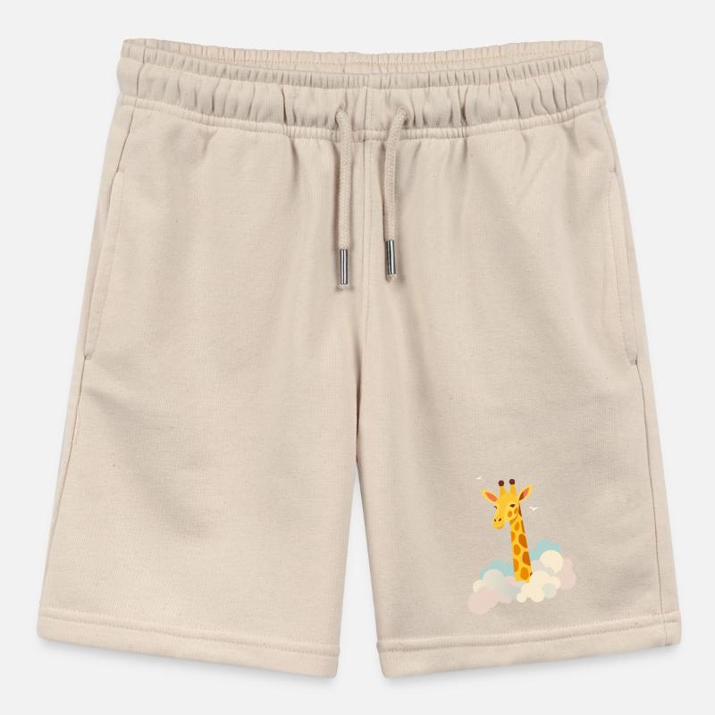 Sanfte Giraffe über den Wolken – Traumhaftes Motiv Stanley/Stella Teenager Bio-Joggingshorts MINI BOLTER