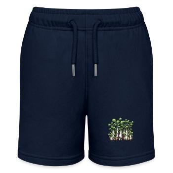 Microgreens Agriculture Vegan Sprouts - Stanley/Stella MINI BOLTER Organic Teen Jogging Shorts - navy - Front