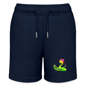 Endlich Schulkind Wurmlerin aus Kinderbuch - Stanley/Stella Teenager Bio-Joggingshorts MINI BOLTER - Navy - Vorne