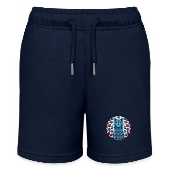 Blaubeer-Katze - Stanley/Stella Teenager Bio-Joggingshorts MINI BOLTER - Navy - Vorne