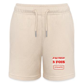 Humour Teuf Fêtard Fêtarde Fête Soirée - Short bio MINI BOLTER Stanley/Stella Ado - écru doux - Devant