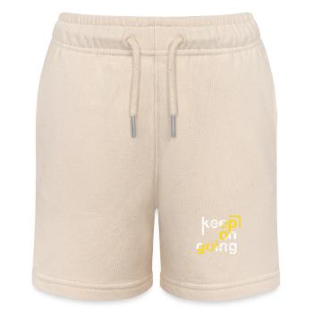 Mach weiter, Beharrlichkeit - Stanley/Stella Teenager Bio-Joggingshorts MINI BOLTER - Natur - Vorne
