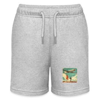 Vintage Airline Ad (fictional) - Stanley/Stella MINI BOLTER Organic Teen Jogging Shorts - navy - Front