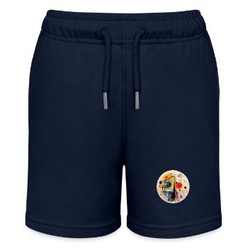 Kunst abstrakt - Stanley/Stella Teenager Bio-Joggingshorts MINI BOLTER - Navy - Vorne
