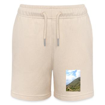 Mountain Mountains Mountain Landscape Poster - Stanley/Stella MINI BOLTER Organic Teen Jogging Shorts - soft Ecru - Front