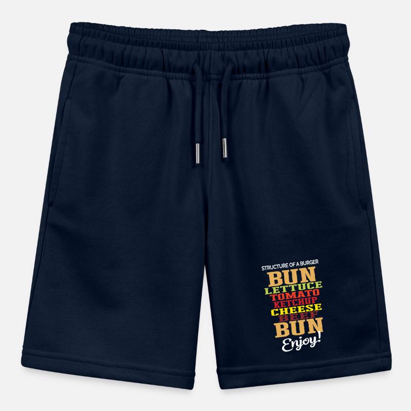 Delicious Burger Structure Tomato Cheese Bread Stanley/Stella MINI BOLTER Organic Teen Jogging Shorts