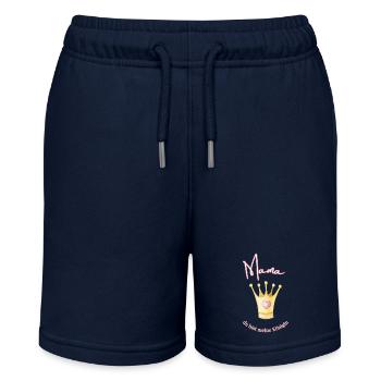 Mama - meine Königin. - Stanley/Stella Teenager Bio-Joggingshorts MINI BOLTER - Navy - Vorne