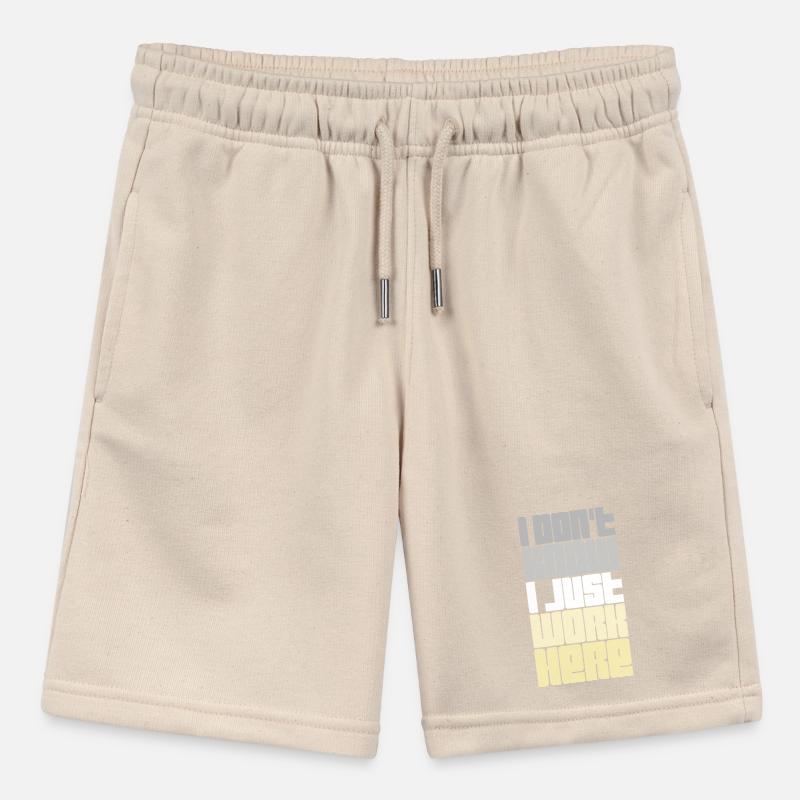 Funny I Don't Know I Just Work Here Sarcastic Joke Stanley/Stella MINI BOLTER Organic Teen Jogging Shorts