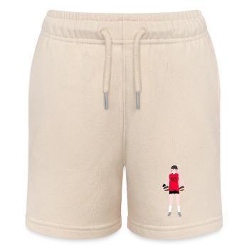 Female Volleyball Player - Stanley/Stella MINI BOLTER Organic Teen Jogging Shorts - soft Ecru - Front