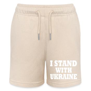 I stand with ukraine - Stanley/Stella Teenager Bio-Joggingshorts MINI BOLTER - Natur - Vorne