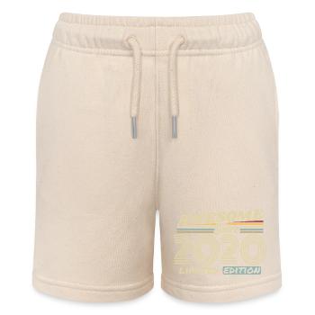 Vintage 2020 Retro - 2020 Birthday Gift - Stanley/Stella MINI BOLTER Organic Teen Jogging Shorts - soft Ecru - Front