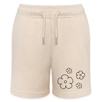 Blumen - Stanley/Stella Teenager Bio-Joggingshorts MINI BOLTER - Natur - Vorne
