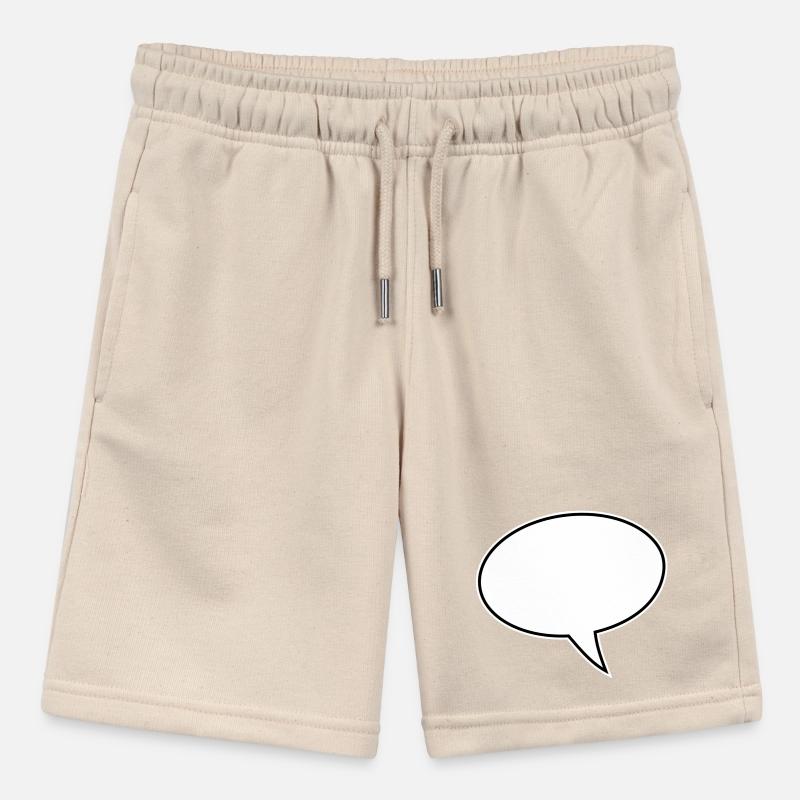 Speech bubble design right Stanley/Stella MINI BOLTER Organic Teen Jogging Shorts