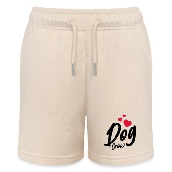 Dog Crew Herz - Stanley/Stella Teenager Bio-Joggingshorts MINI BOLTER - Natur - Vorne
