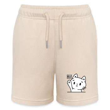 Katze Hi - Stanley/Stella Teenager Bio-Joggingshorts MINI BOLTER - Natur - Vorne