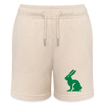 hase pixel - Stanley/Stella Teenager Bio-Joggingshorts MINI BOLTER - Natur - Vorne