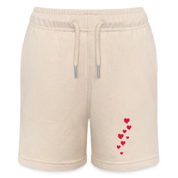 flying hearts - Stanley/Stella MINI BOLTER Organic Teen Jogging Shorts - soft Ecru - Front