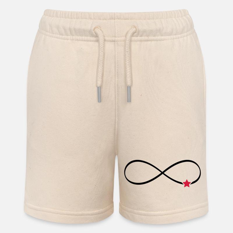 Symbole infini étoile signe infini - Short bio MINI BOLTER Stanley/Stella Ado - écru doux