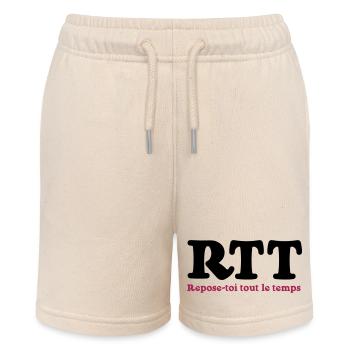 RTT - Rest die ganze Zeit - Stanley/Stella Teenager Bio-Joggingshorts MINI BOLTER - Natur - Vorne