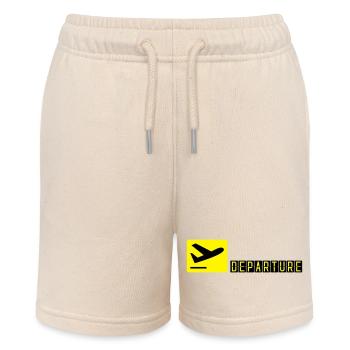 Flugzeug beim Starten - Stanley/Stella Teenager Bio-Joggingshorts MINI BOLTER - Natur - Vorne