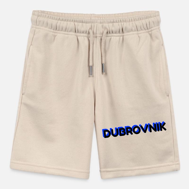 Dubrovnik lettering in 3D design Stanley/Stella MINI BOLTER Organic Teen Jogging Shorts