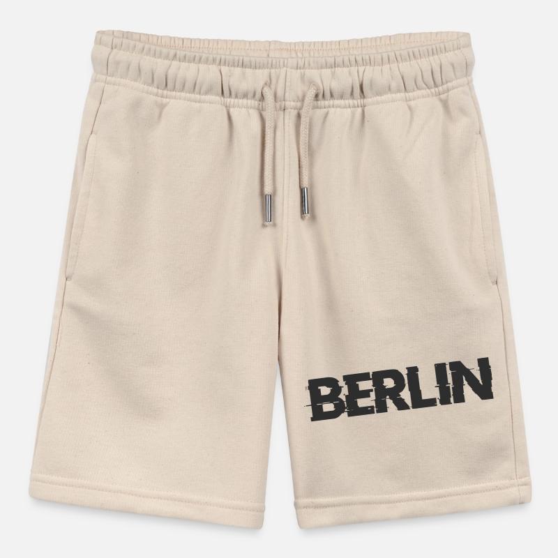 Berlin lettering Stanley/Stella MINI BOLTER Organic Teen Jogging Shorts
