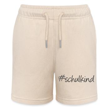 Hashtag Schulkind - Stanley/Stella Teenager Bio-Joggingshorts MINI BOLTER - Natur - Vorne