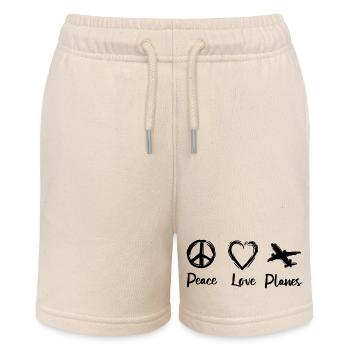 I love airplanes - Stanley/Stella MINI BOLTER Organic Teen Jogging Shorts - soft Ecru - Front