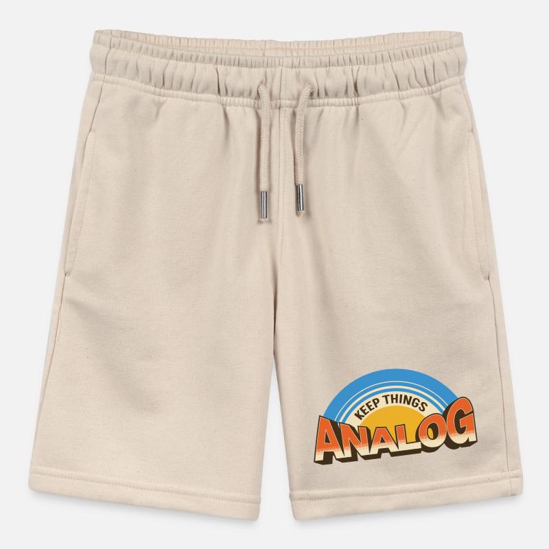 Keep Things Analog – Retro Tech-Statement Stanley/Stella Teenager Bio-Joggingshorts MINI BOLTER
