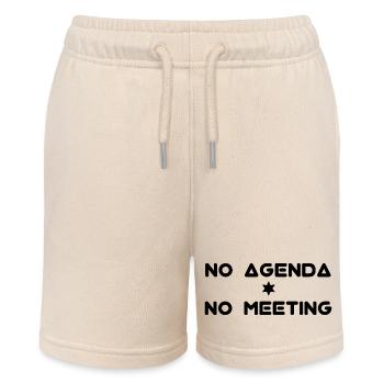 No Agenda No meeting - Stanley/Stella MINI BOLTER Organic Teen Jogging Shorts - soft Ecru - Front