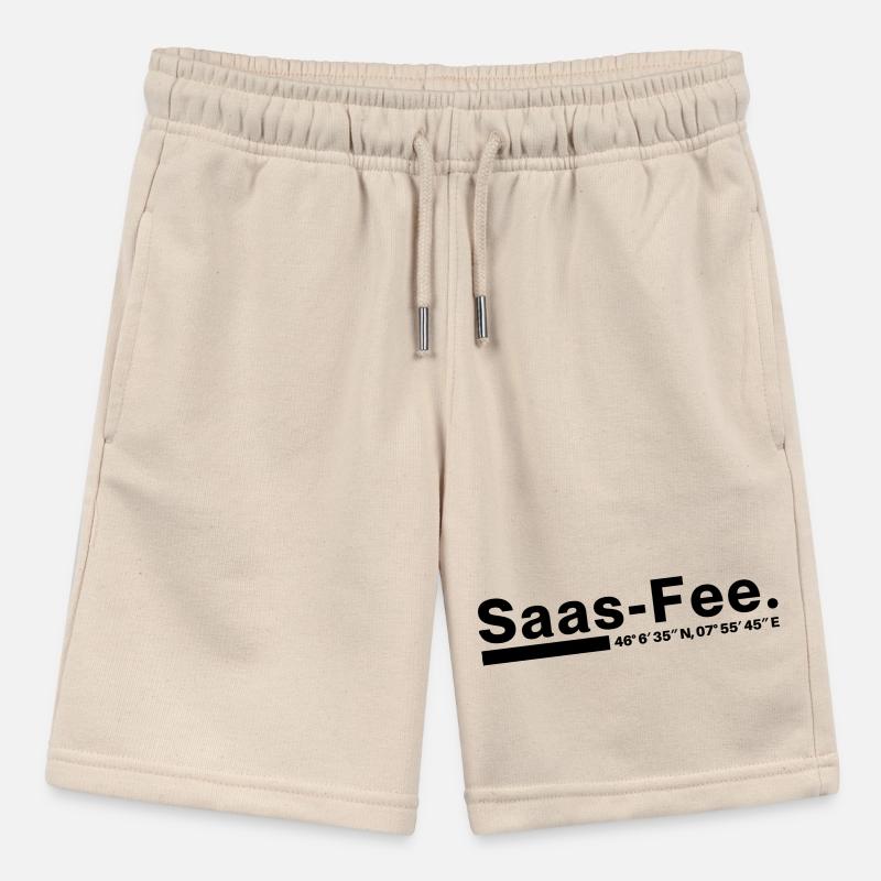 Saas-Fee coordinates Valais Switzerland Stanley/Stella MINI BOLTER Organic Teen Jogging Shorts