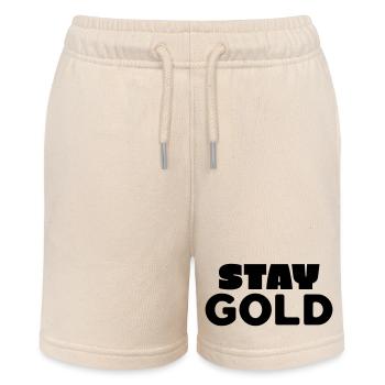 Bleiben Sie Gold - Stanley/Stella Teenager Bio-Joggingshorts MINI BOLTER - Natur - Vorne