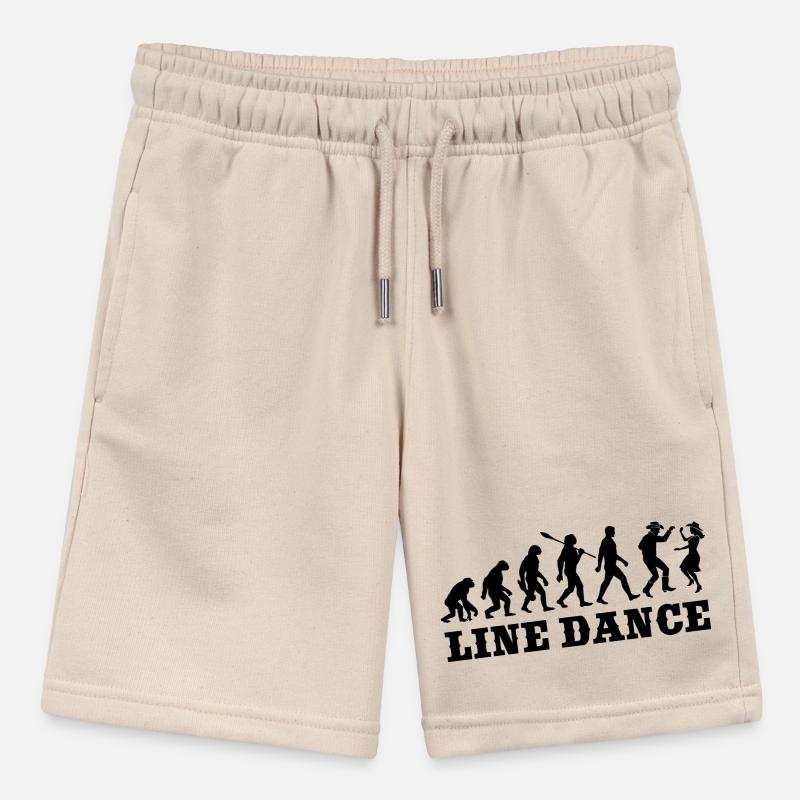 Vintage Evolution - Line Dance - Gift Stanley/Stella MINI BOLTER Organic Teen Jogging Shorts