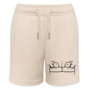 Sofa Couch Silhouette Chill Vector - Stanley/Stella MINI BOLTER Organic Teen Jogging Shorts - soft Ecru - Front