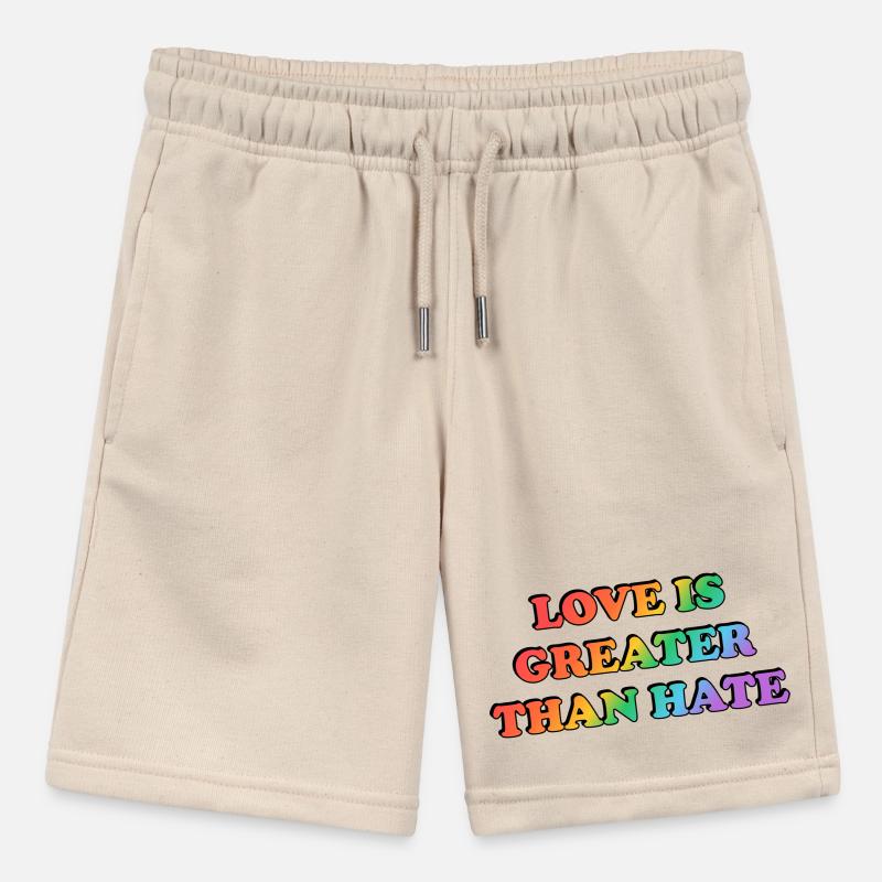 Love Is Greater Than Hate Rainbow Stanley/Stella MINI BOLTER Organic Teen Jogging Shorts