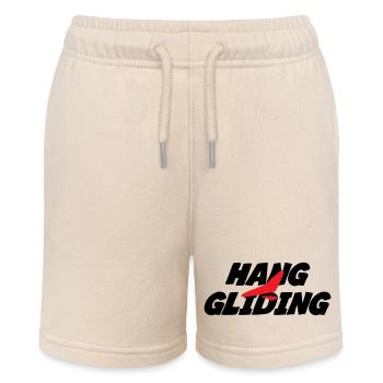 Intensive rote Drachenfliegergrafik - Stanley/Stella Teenager Bio-Joggingshorts MINI BOLTER - Natur - Vorne