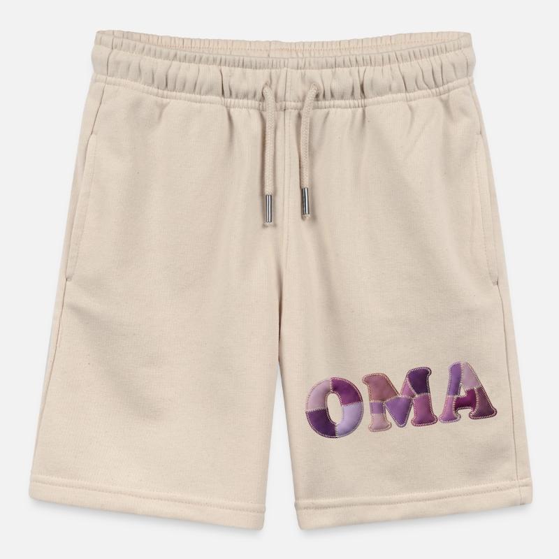 OMA Patchwork Stoff Design Geschenkidee Stanley/Stella Teenager Bio-Joggingshorts MINI BOLTER