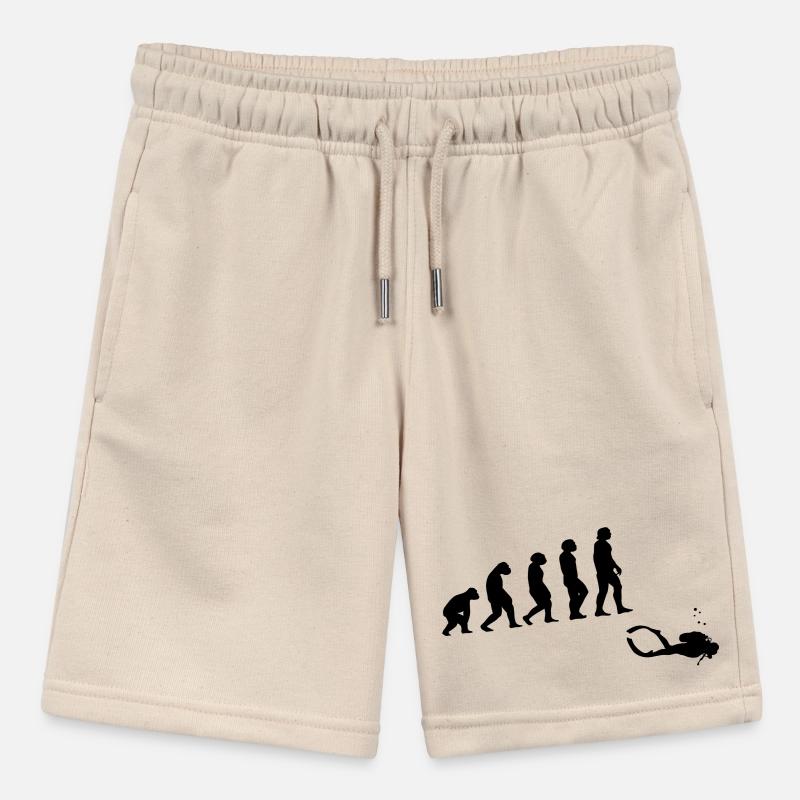 Evolution diving with a device Stanley/Stella MINI BOLTER Organic Teen Jogging Shorts