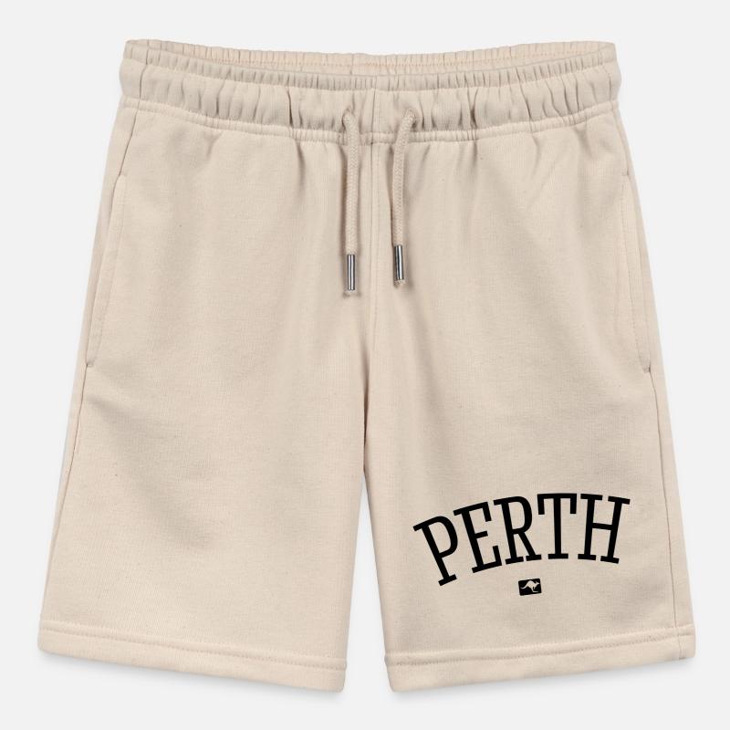 Perth Australia Down Under Kangaroo Koala Outback Stanley/Stella MINI BOLTER Organic Teen Jogging Shorts