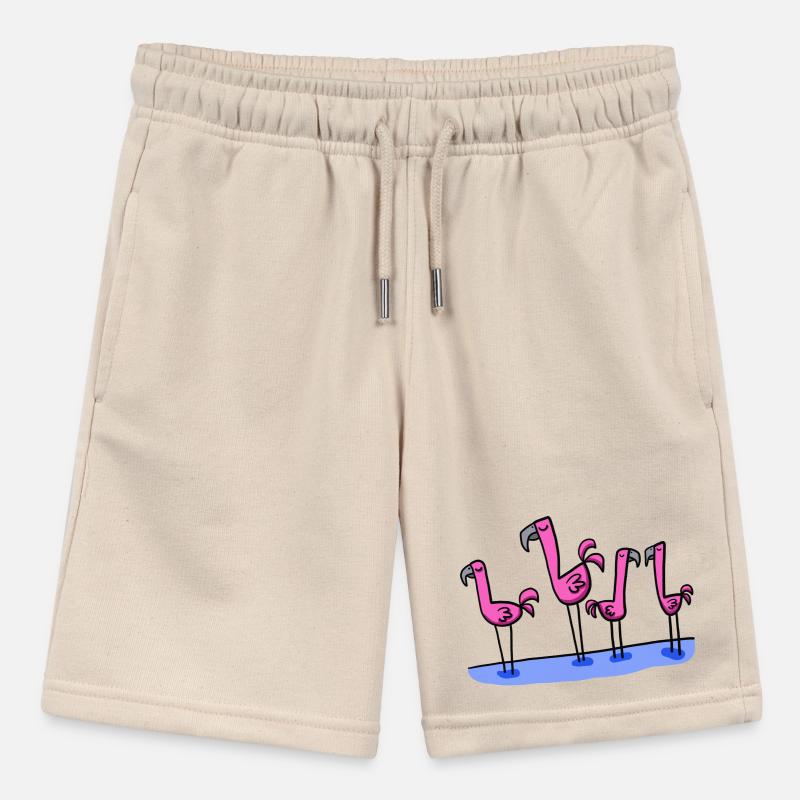 four flamingos Stanley/Stella MINI BOLTER Organic Teen Jogging Shorts