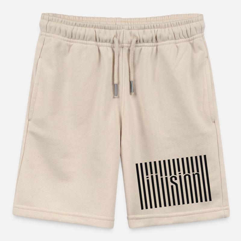Illusion Barcode Text Art Stanley/Stella MINI BOLTER Organic Teen Jogging Shorts