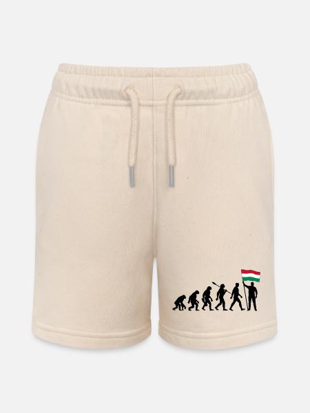 Ungarn - Evolution - Flagge - Nation - Stanley/Stella Teenager Bio-Joggingshorts MINI BOLTER - Natur
