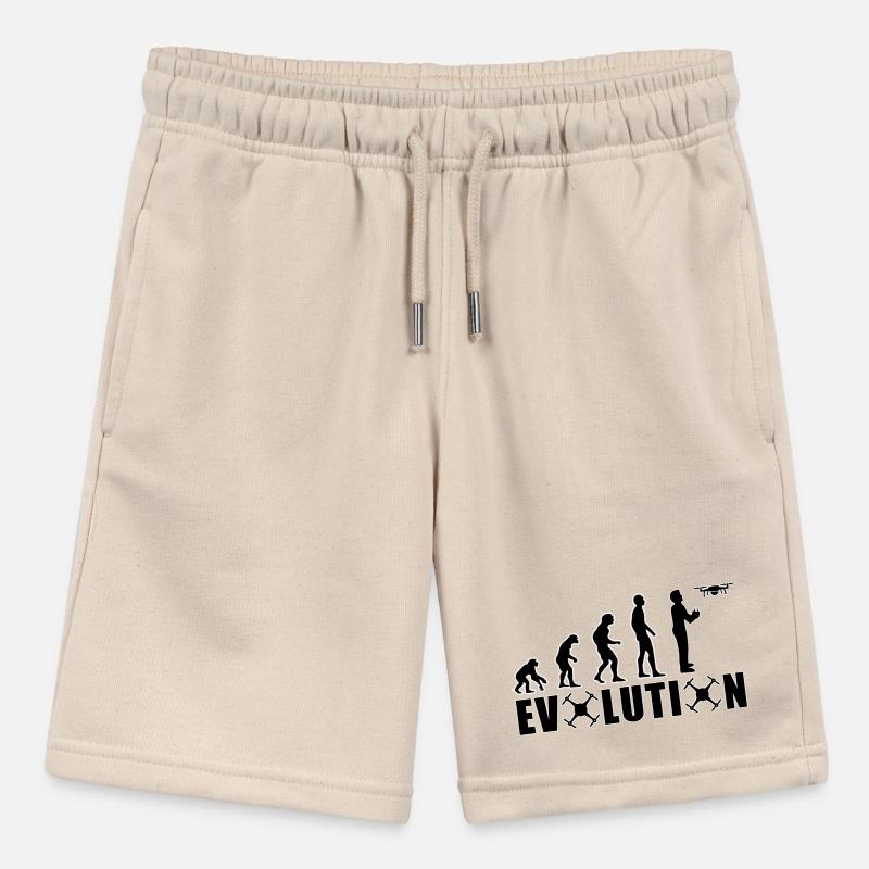 EVOLUTION DRONE Gift Ground Pilot Flying Stanley/Stella MINI BOLTER Organic Teen Jogging Shorts
