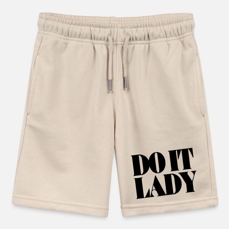 Do It Lady - black Stanley/Stella MINI BOLTER Organic Teen Jogging Shorts