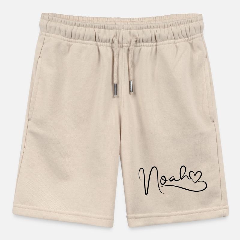 Noah Name First Name Heart Decor Stanley/Stella MINI BOLTER Organic Teen Jogging Shorts