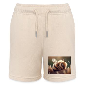 Niedliche Tiere im Winterschlaf – Schildkröte - Stanley/Stella Teenager Bio-Joggingshorts MINI BOLTER - Natur - Vorne