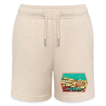 Lisbon Portugal, beautiful city - Stanley/Stella MINI BOLTER Organic Teen Jogging Shorts - soft Ecru - Front
