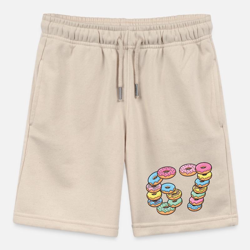 Pastel Donut Stack 67 Pattern Stanley/Stella MINI BOLTER Organic Teen Jogging Shorts