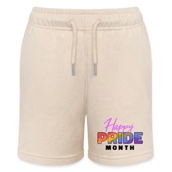 Happy Pride Month - Stanley/Stella MINI BOLTER Organic Teen Jogging Shorts - soft Ecru - Front